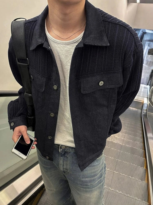 RT No. 32606 NAVY BLUE CORDUROY PATCH JK