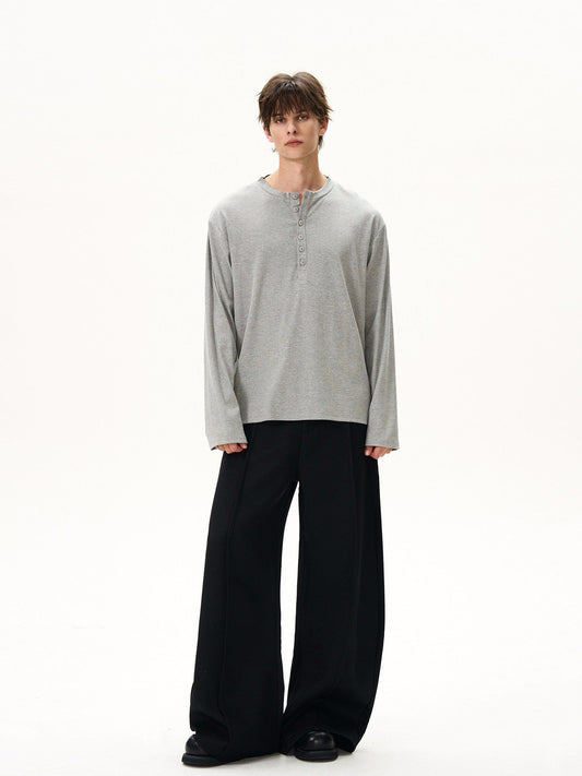 RT No. 50500 HENLEY COLLAR LONG SLEEVE