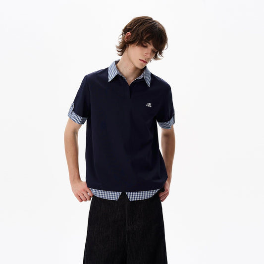 RT No. 18187 TWO PIECE COLLAR SHORT SLEEVE SHIRT