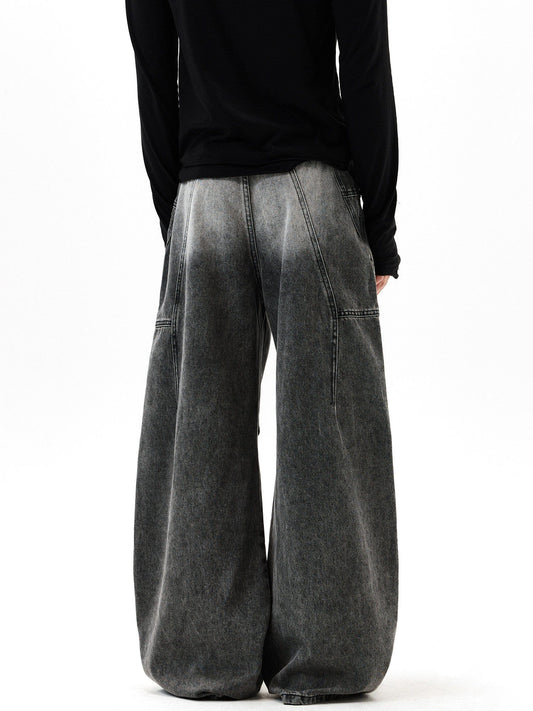 RT No. 55115 RECONSTRUCTED BAGGY STRAIGHT JEANS