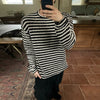 RT No. 42101 KNITWEAR STRIPED PULLOVER SWEATER