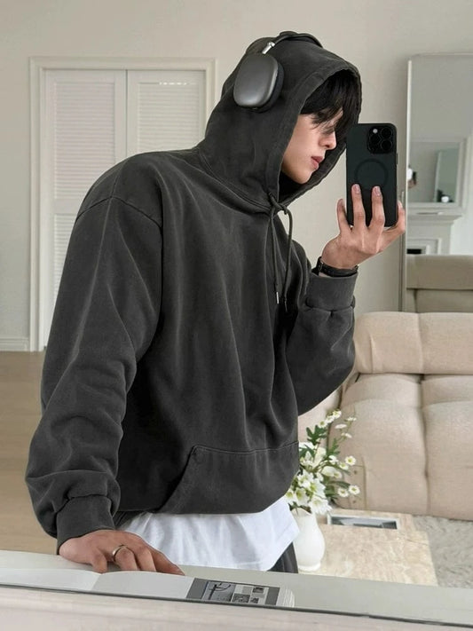 RT No. 25005 GRAY PULLOVER HOODIE & PLEATED SWEATPANTS