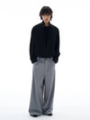 RT No. 25045 PLEATED WIDE STRAIGHT PANTS