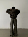 RT No. 29159 PLEATED CARGO STRAIGHT PANTS
