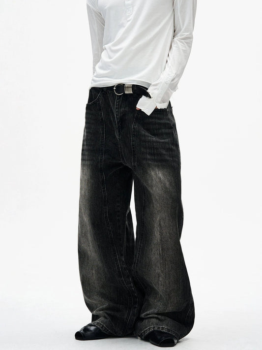 RT No. 32818 WASHED SCIMITAR DENIM JEANS