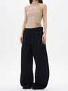 RT No. 12258 BLACK SCIMITAR BAGGY STRAIGHT PANTS