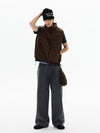 RT No. 50416 RIBBED COLLAR VEST JACKET