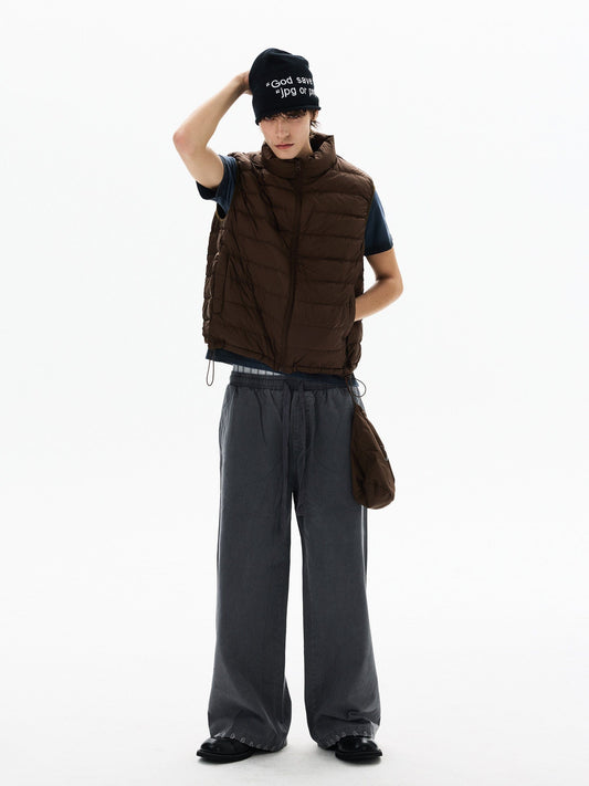 RT No. 50416 RIBBED COLLAR VEST JACKET