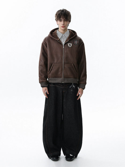 RT No. 50212 MATTE PATCH EMBROIDERY HOODIE