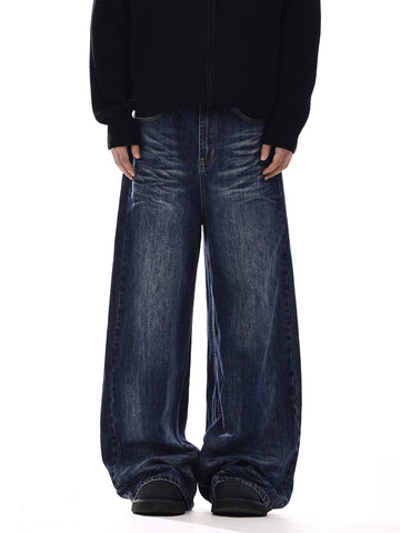 RT No. 12540 NAVY BLUE DENIM STRAIGHT JEANS