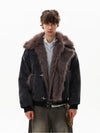 RT No. 50422 FUR COLLAR KNIGHT BUCKLE JACKET