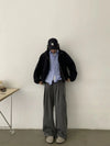 RT No. 29160 PLEATED SILHOUETTE STRAIGHT PANTS