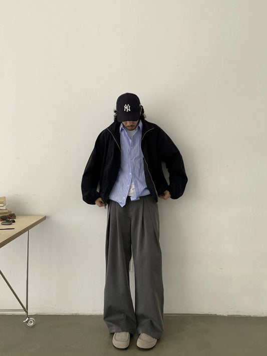RT No. 29160 PLEATED SILHOUETTE STRAIGHT PANTS