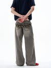 RT No. 19583 SMOKE GRAY SCIMITAR STRAIGHT JEANS