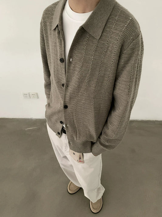 RT No. 29117 KNITWEAR BUTTON-UP SHIRT