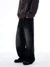 RT No. 19539 WASHED BLACK BAGGY JEANS