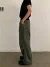 RT No. 19724 CARGO BAGGY STRAIGHT PANTS