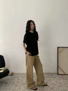 RT No. 19508 SILHOUETTE PLEATED CASUAL PANTS