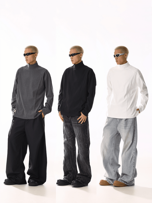 RT No. 19820 RECONSTRUCTED MOCK NECK LONGSLEEVE