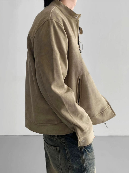RT No. 12190 SUEDE ZIP-UP JK