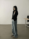 RT No. 18876 WASHED BLUE DENIM STRAIGHT JEANS