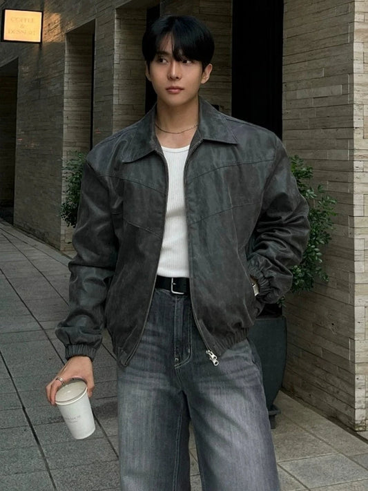 RT No. 25008 GRAY PILOT ZIP COLLAR JK