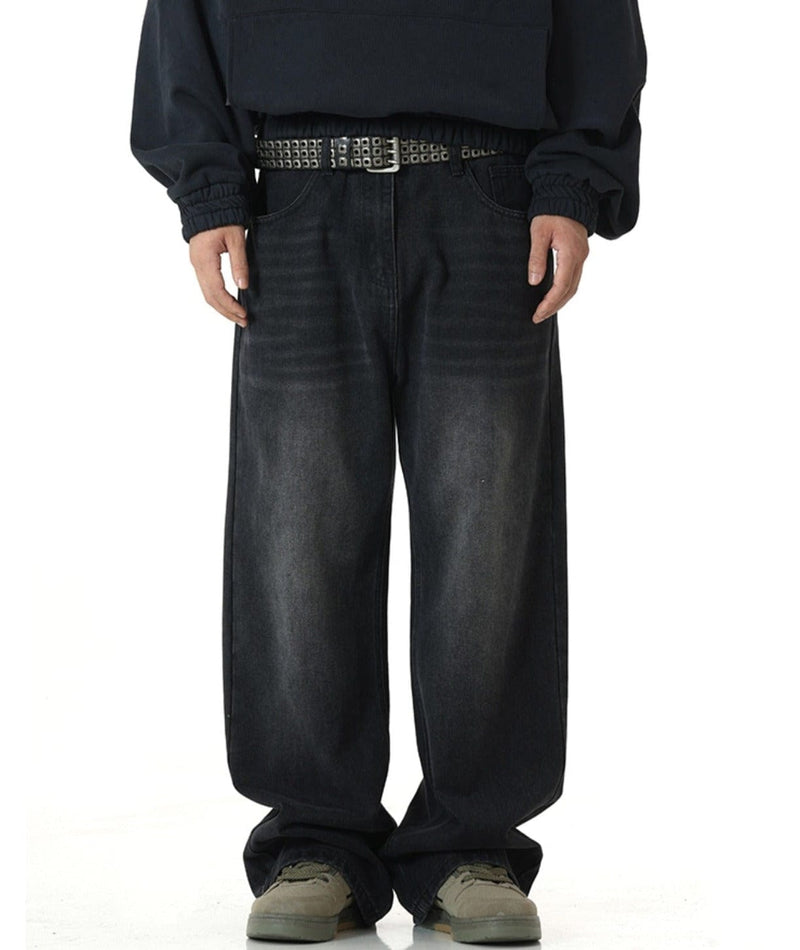 RT No. 9759 BLACK ASH DENIM STRAIGHT JEANS