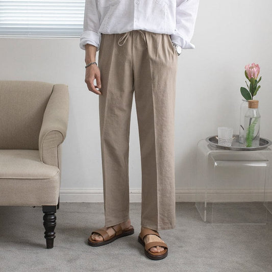 RT No. 9079 LINEN WIDE PANTS