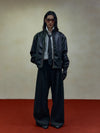 RT No. 29129 PLEATED BAGGY STRAIGHT PANTS
