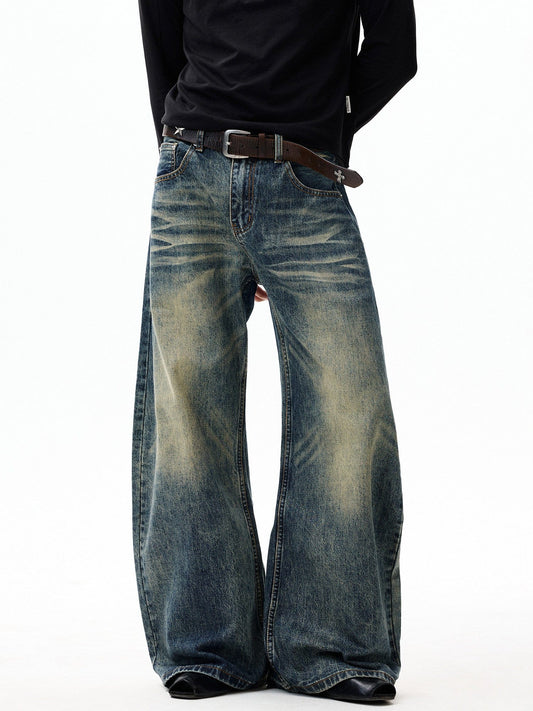 RT No. 55108 WHISKER SCIMITAR DENIM JEANS