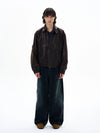 RT No. 29039 BROWN LEATHER ZIP JK