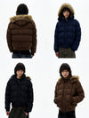 RT No. 32515 FUR HOODED PUFFER JK