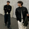 RT No. 19004 BLACK ZIP-UP MOTORCYCLE JK