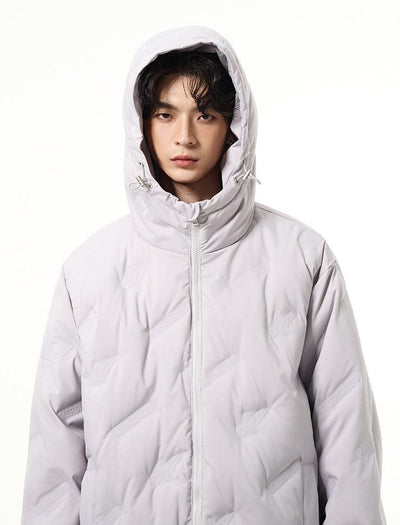 RT No. 10725 HOODED PATTERN DOWN JK