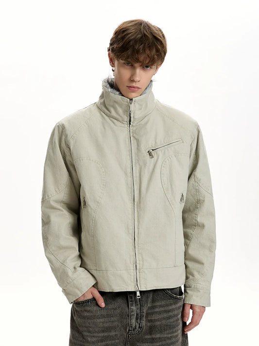 RT No. 45025 WOLF STAND COLLAR JACKET