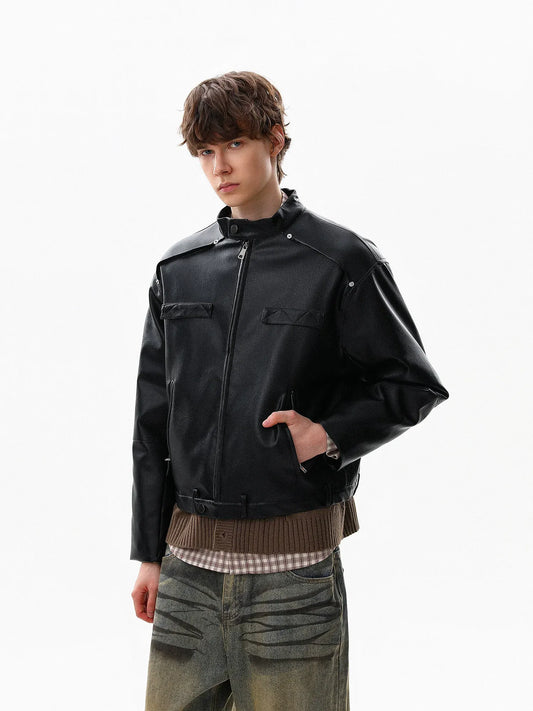 RT No. 50217 LEATHER BIKER JACKET