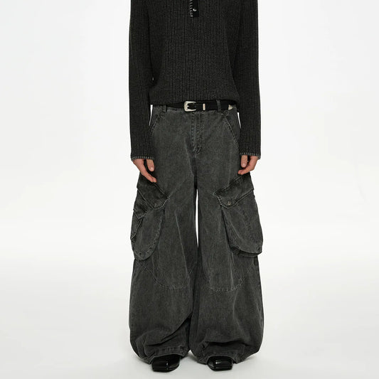 RT No. 50030 RECONSTRUCTED BAGGY CARGO PANTS