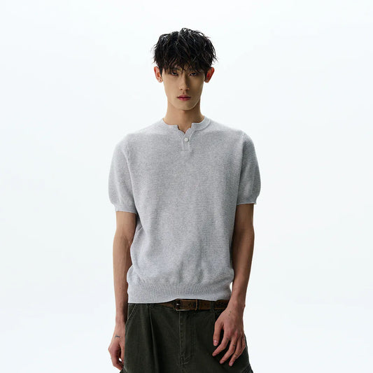 RT No. 42003 KNITWEAR HENRY COLLAR SHORT SLEEVE