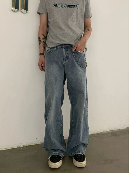 RT No. 19735 BLUE DENIM STRAIGHT JEANS