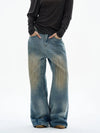 RT No. 32511 MUD WASHED DENIM STRAIGHT JEANS