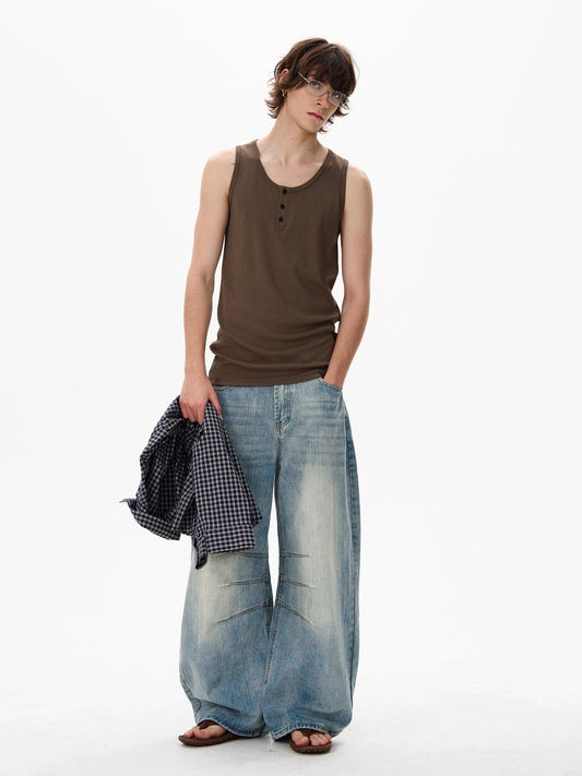 RT No. 18136 BLUE DENIM STRAIGHT JEANS