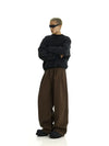 RT No. 12263 CASUAL WIDE STRAIGHT PANTS