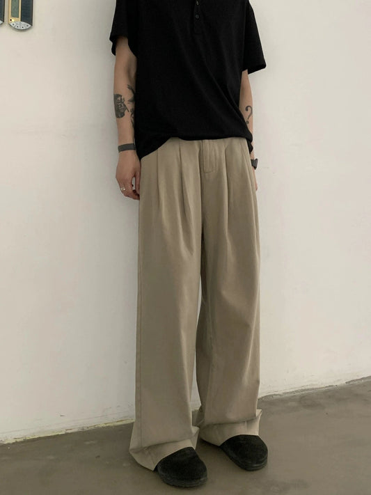RT No. 19711 PLEATED STRAIGHT PANTS