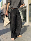RT No. 19047 WHISKER WASHED WIDE STRAIGHT PANTS