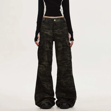 RTK (W) No. 540 CAMO FLARED PANTS