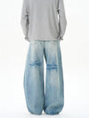 RT No. 12133 LIGHT BLUE BAGGY DENIM JEANS