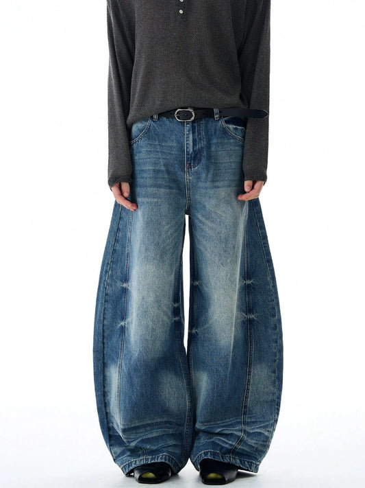RT No. 32825 WASHED SCIMITAR DENIM JEANS