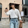 RT No. 31074 WAFFLE KNIT HENRY COLLAR LONGSLEEVE