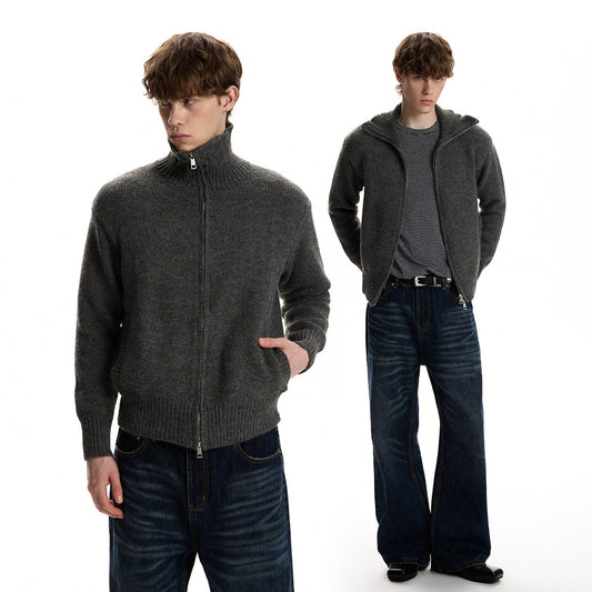 RT No. 59078 KNITWEAR TURTLENECK ZIPPER SWEATER
