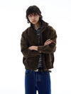 RT No. 25020 BROWN KANAGAWA COLLAR SUEDE JK